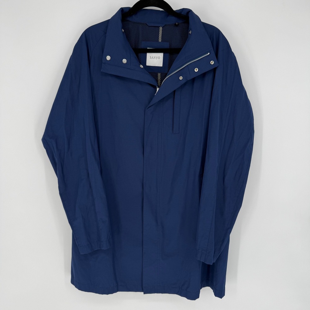 SANYO‎ LIGHTWEIGHT CAR COAT ROYAL BLUE LARGE SPRING CASUAL